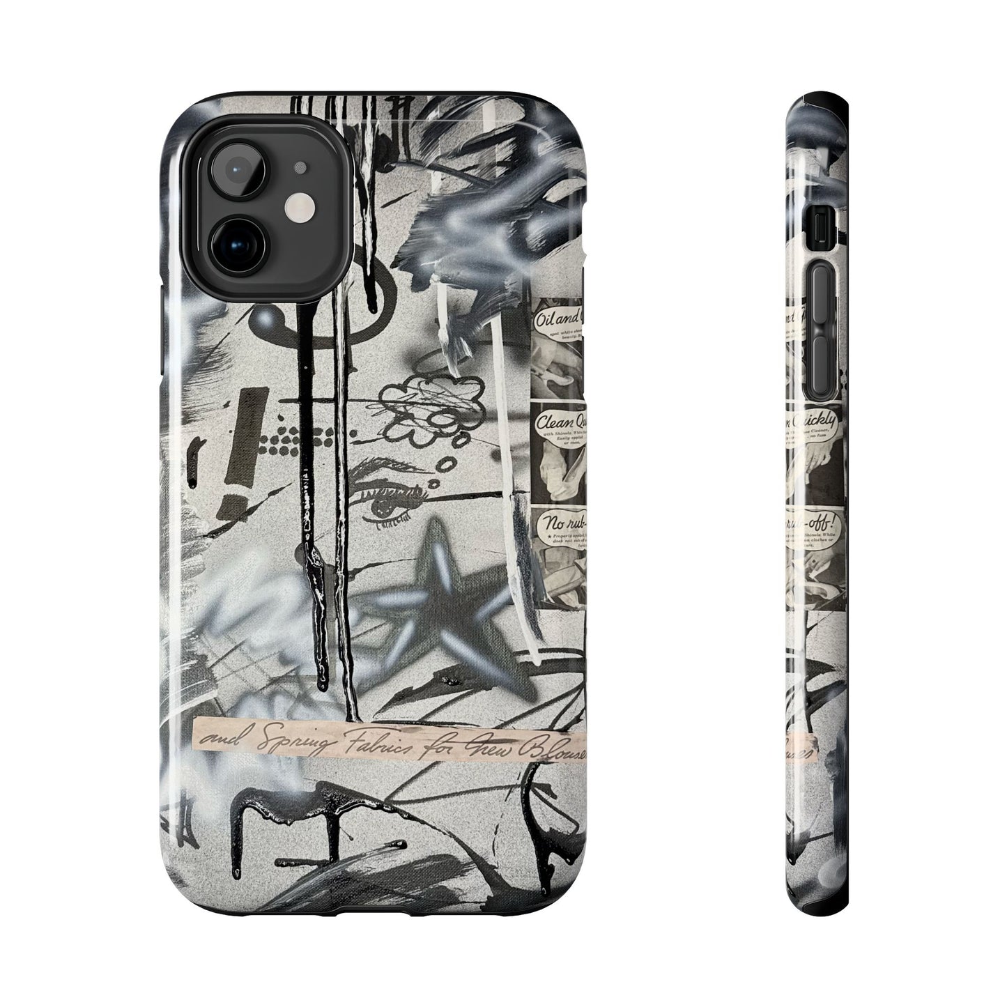 "monochrome mood" airbrush iPhone case