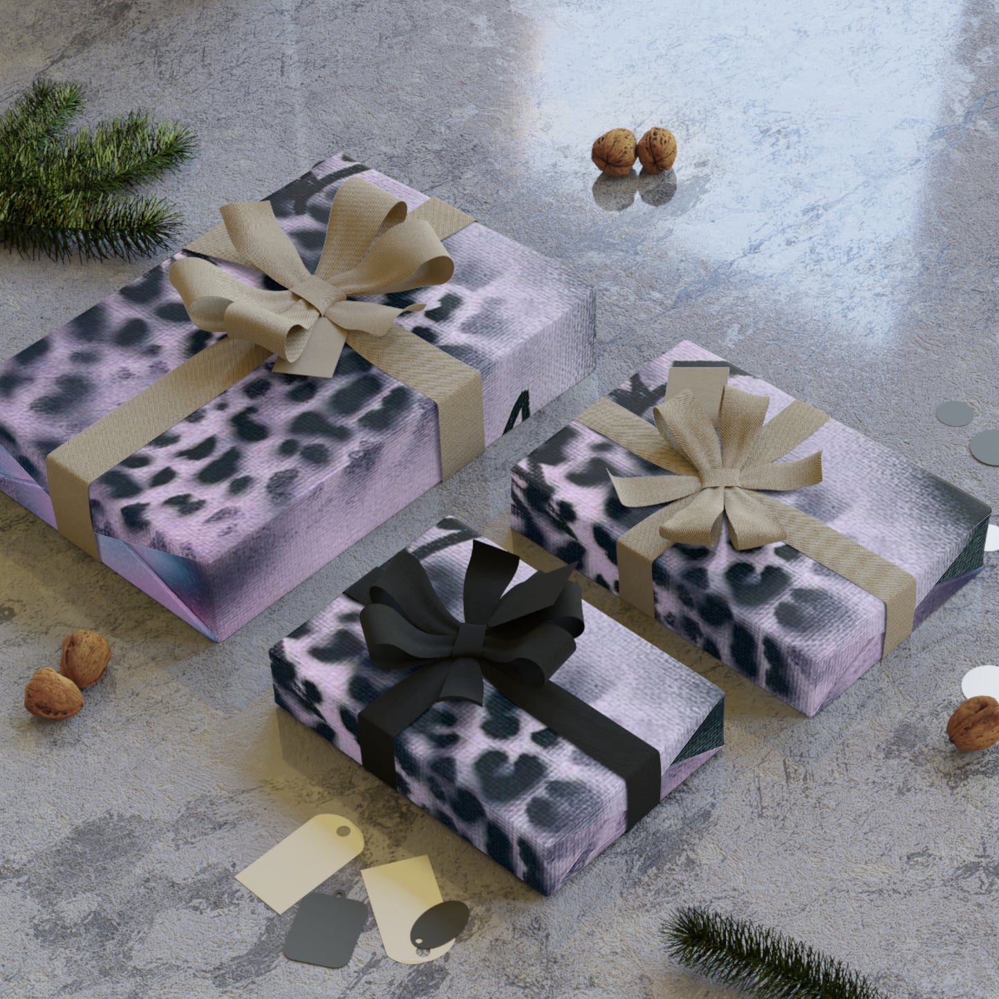 "onyx cheetah" airbrush wrapping paper