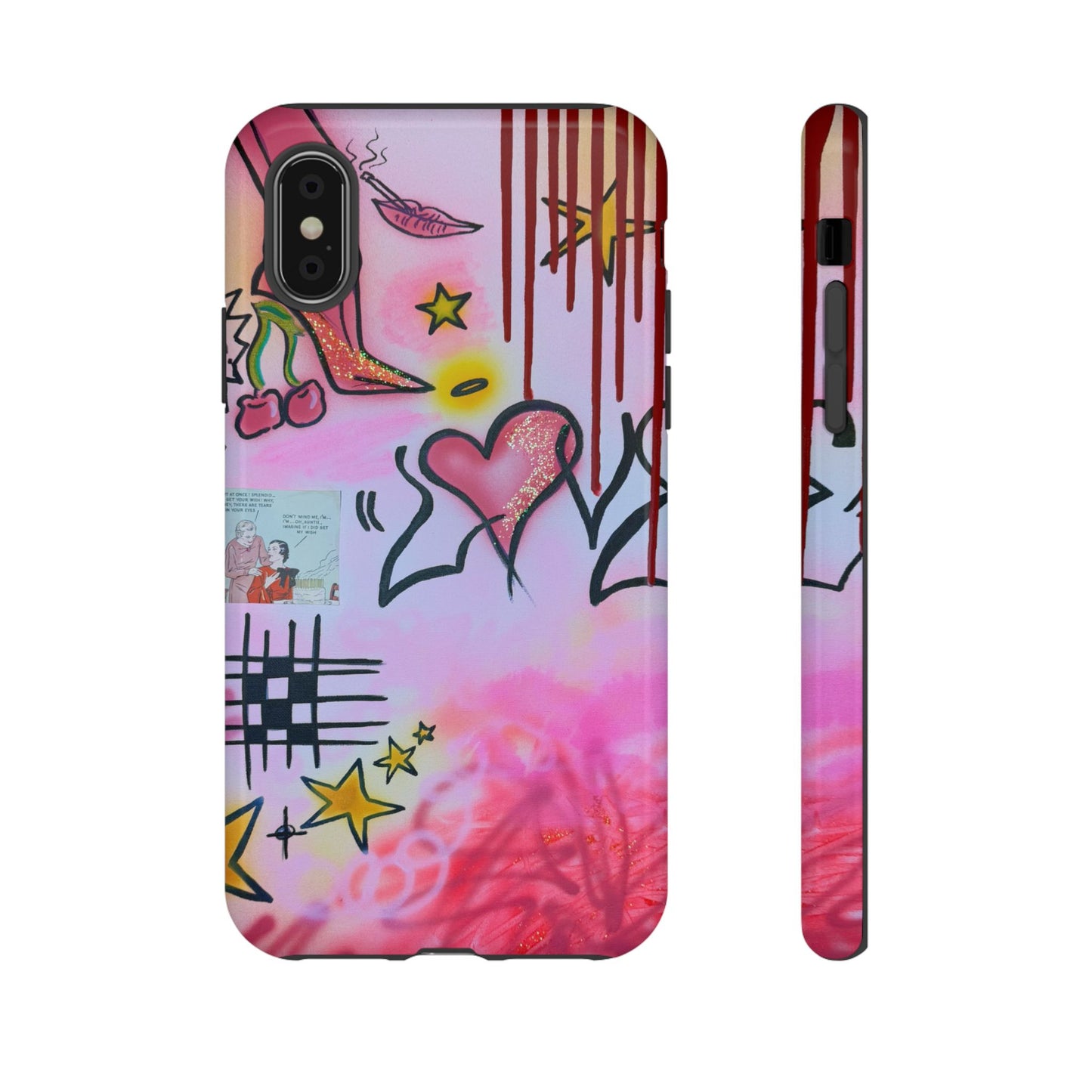 "cherry luvr" airbrush iPhone case