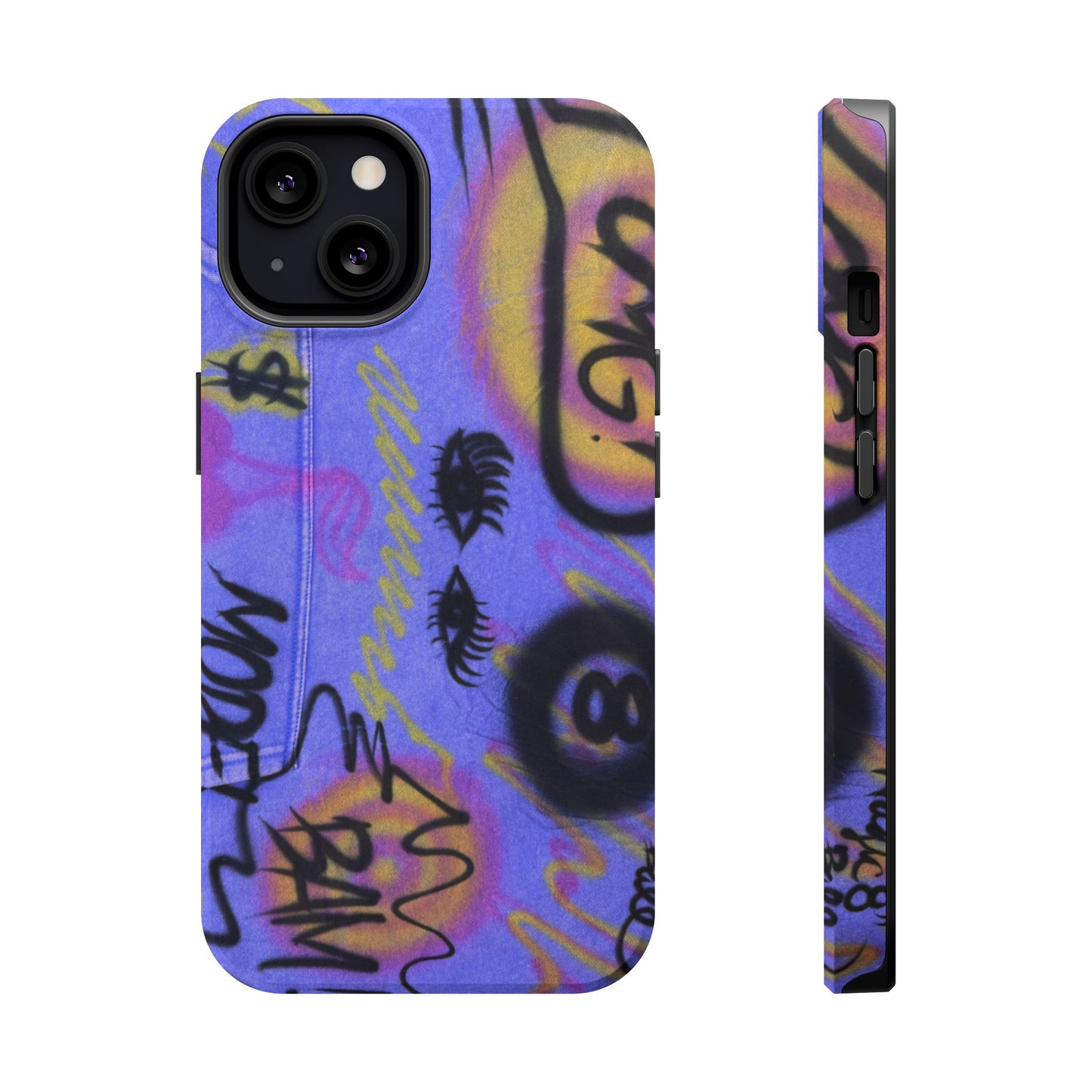 MagSafe "eye$ on lies" airbrush iPhone case