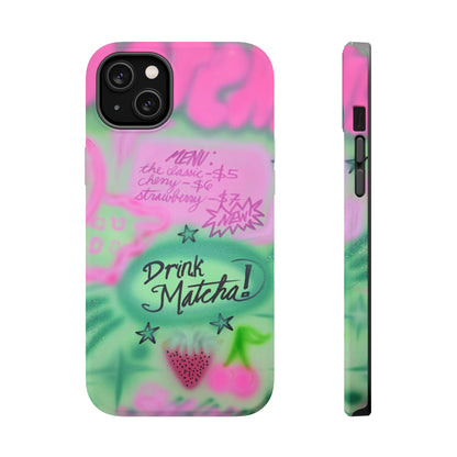 MagSafe "matcha!" airbrush iPhone case