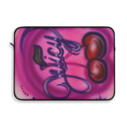 "juicy" airbrush laptop sleeve