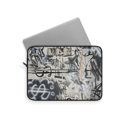 "monochrome mood" airbrush laptop sleeve