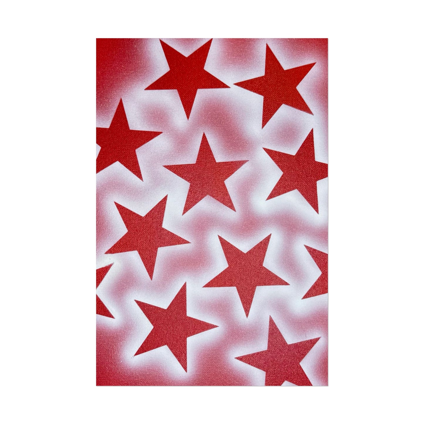 "spicy stardust" airbrush rolled print