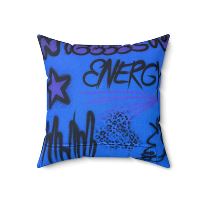 "infamous indigo" airbrush pillow