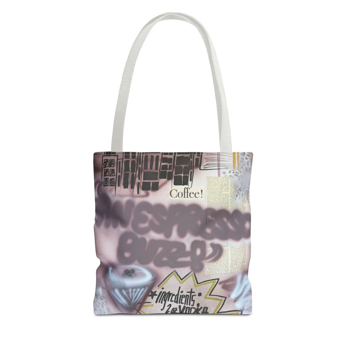 "espresso martini" airbrush tote bag