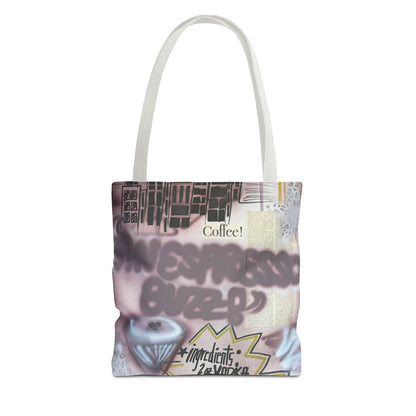 "espresso martini" airbrush tote bag