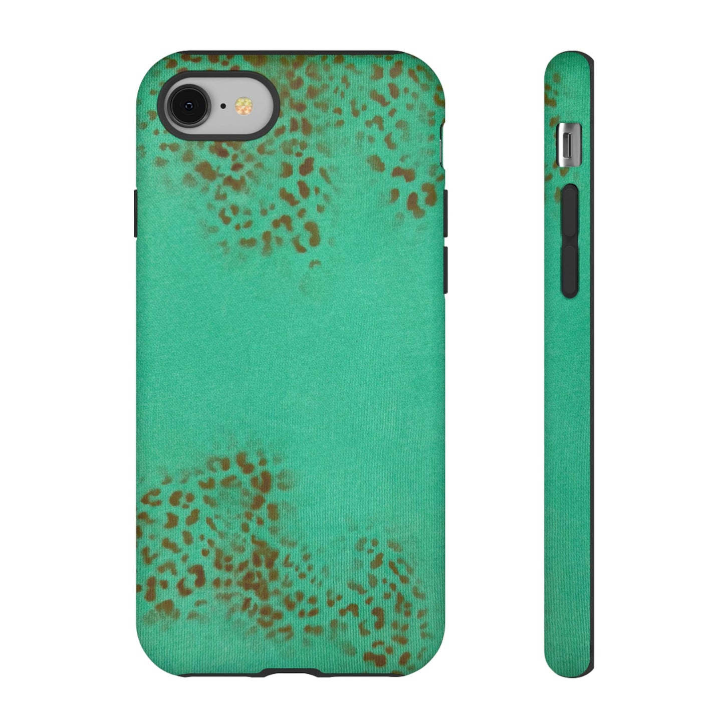 "teal cheetah" airbrush iPhone case
