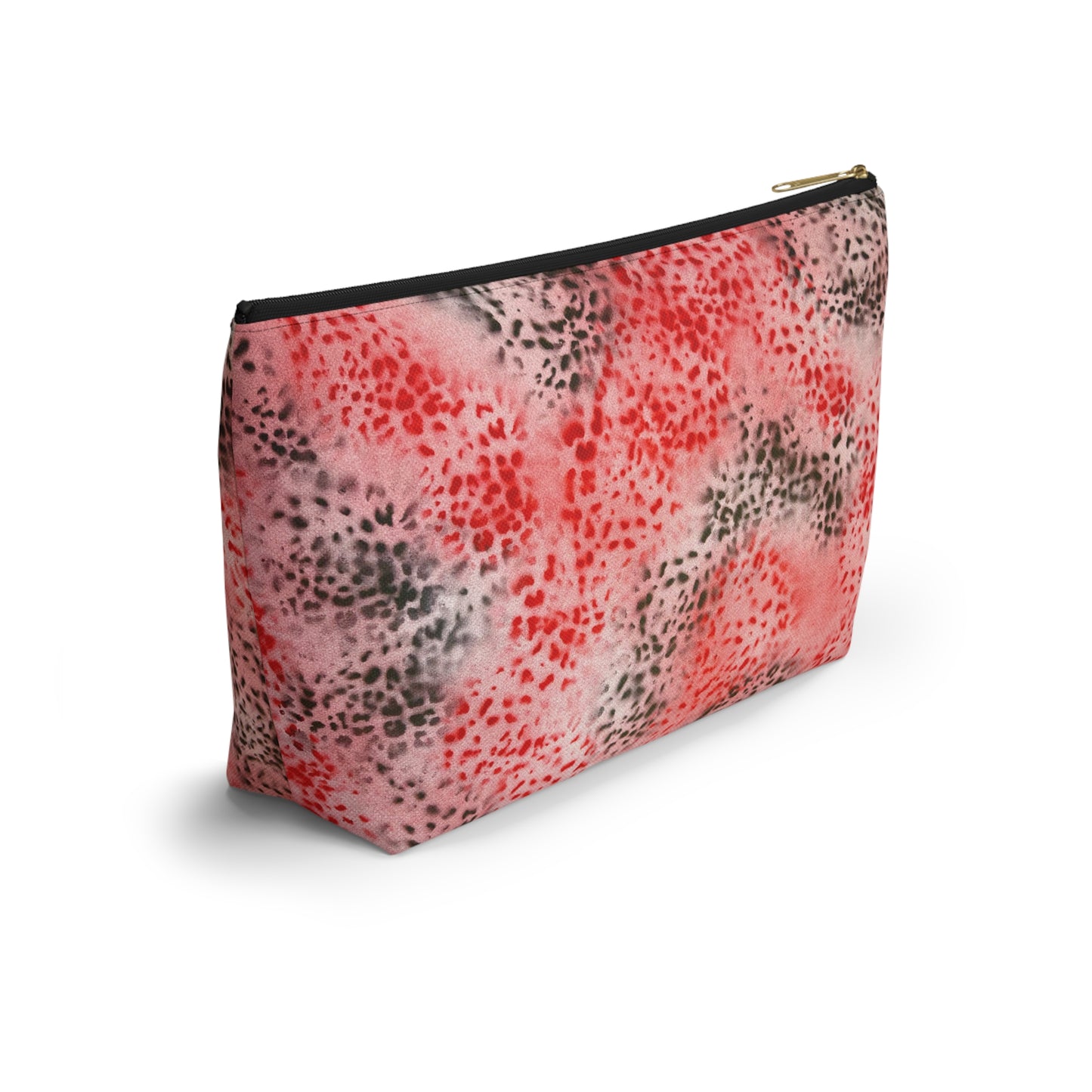 "red cheetah" airbrush makeup pouch