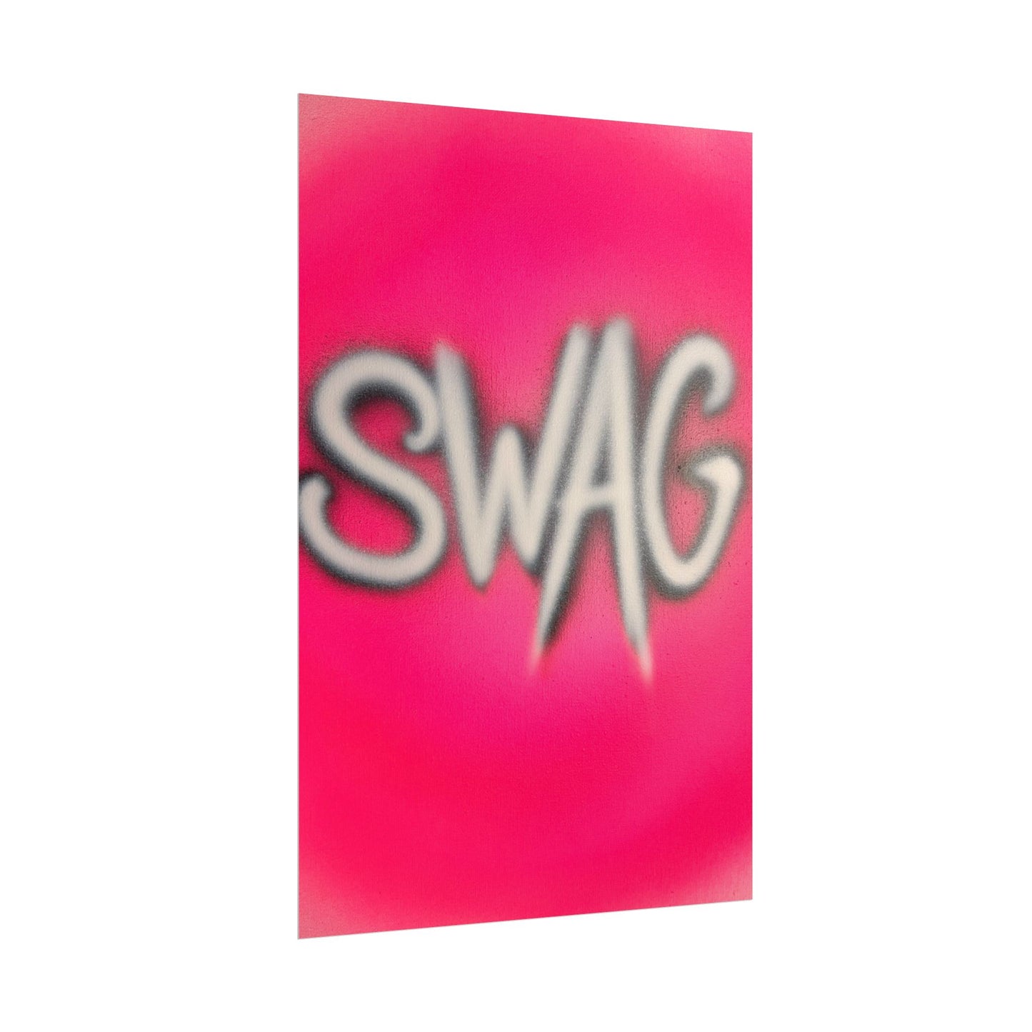"SWAG" airbrush rolled print