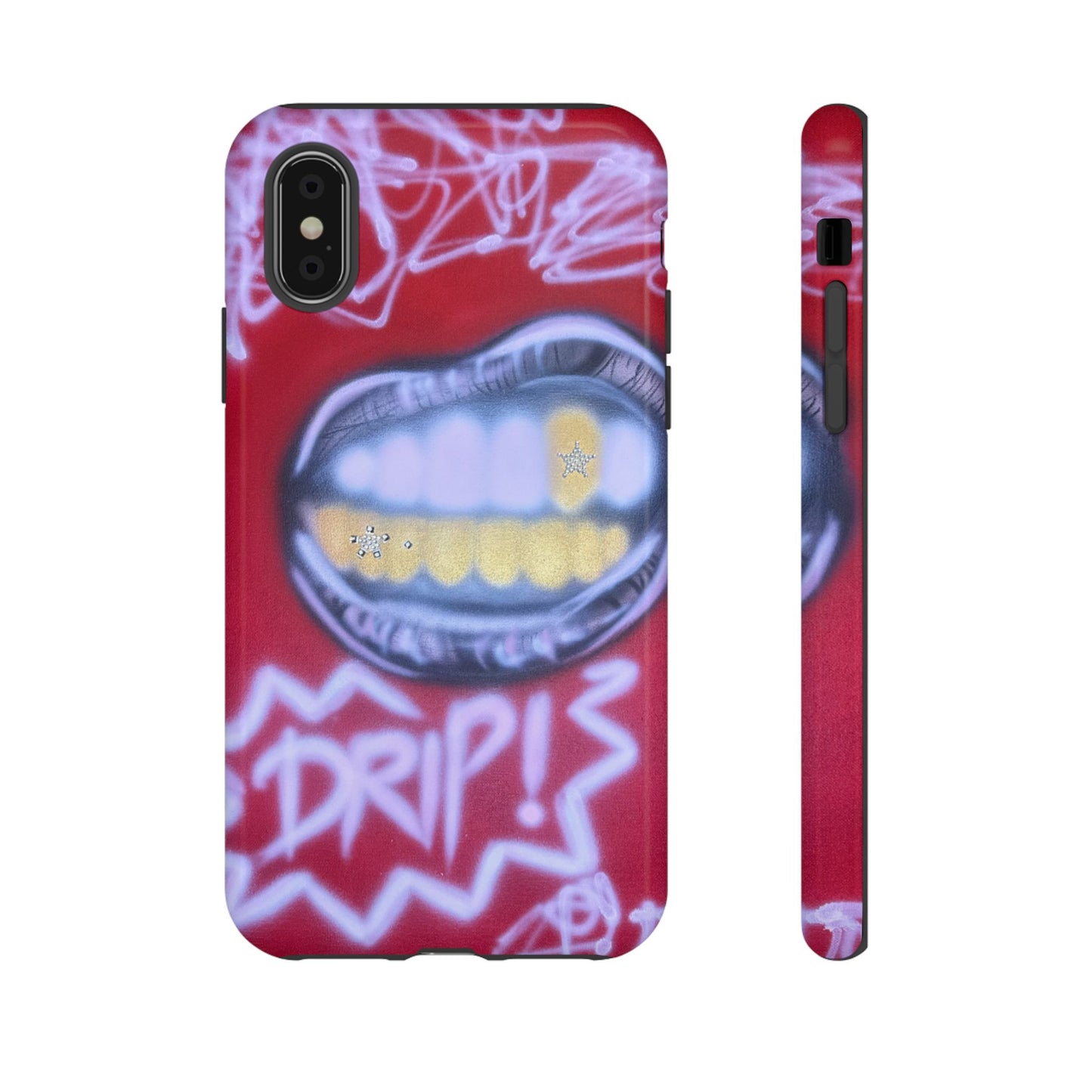"tooth drip" airbrush iPhone case