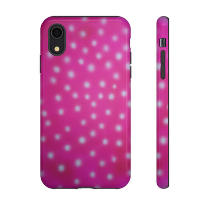 "bubblegum polka dot" airbrush iPhone case