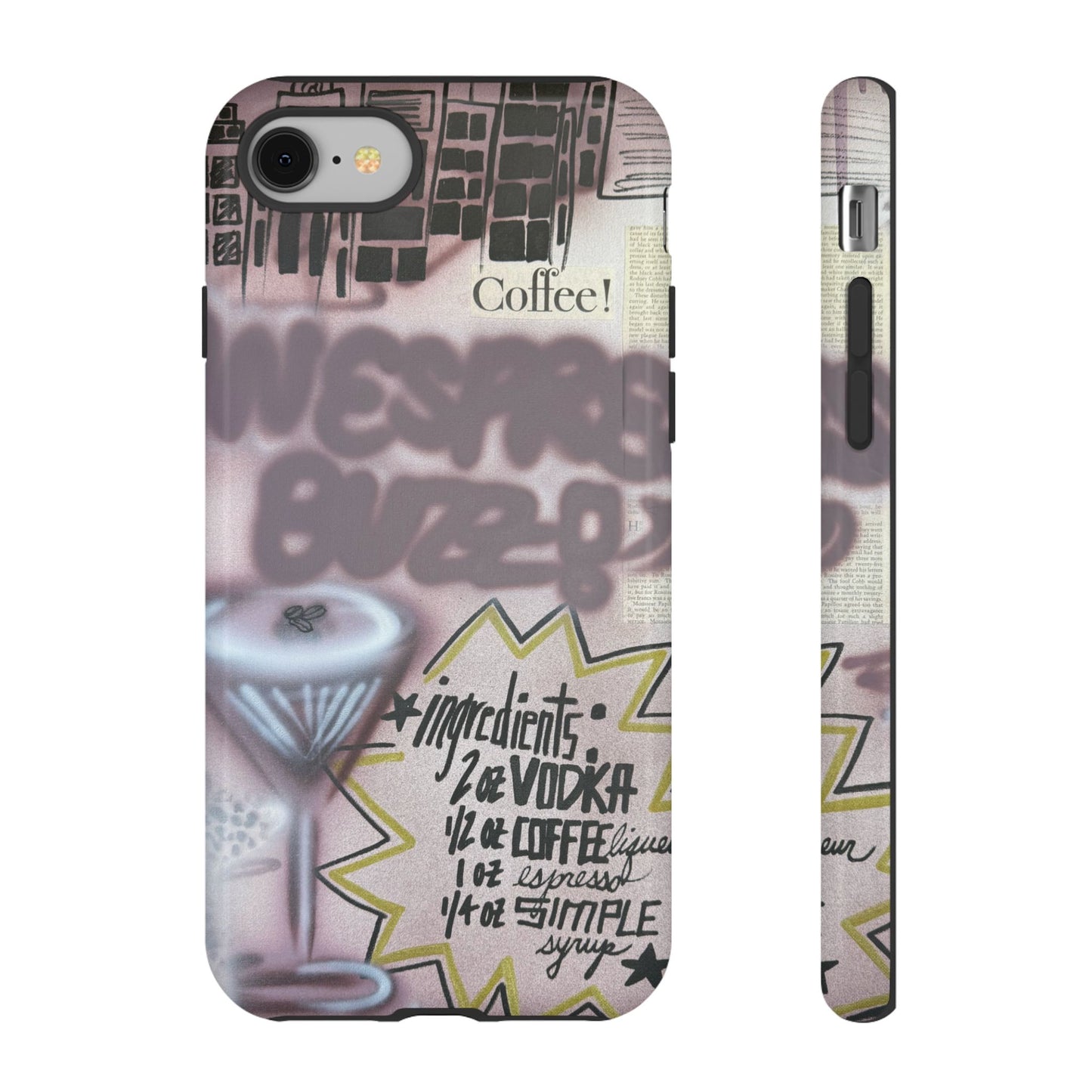 "espresso martini" airbrush iPhone case