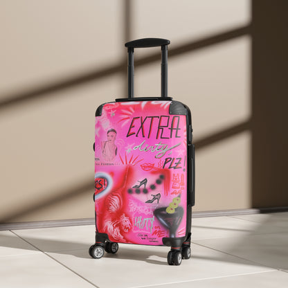 "extra dirty, plz" airbrush suitcase