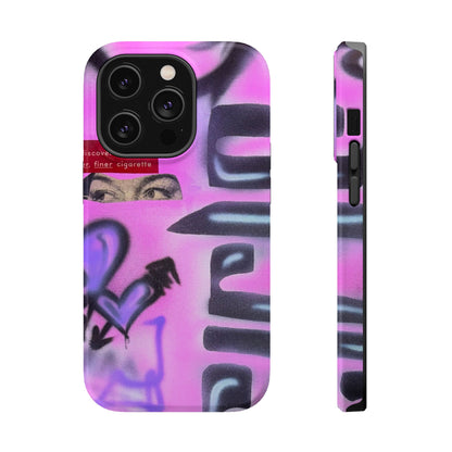MagSafe "purple princess" airbrush iPhone case