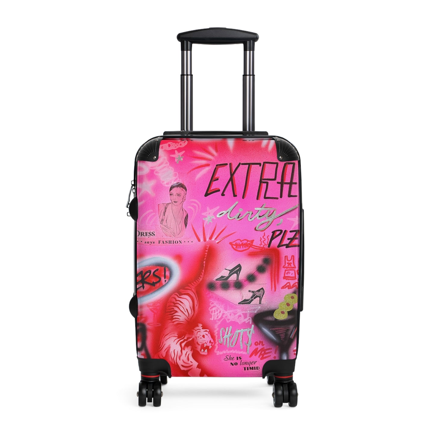 "extra dirty, plz" airbrush suitcase