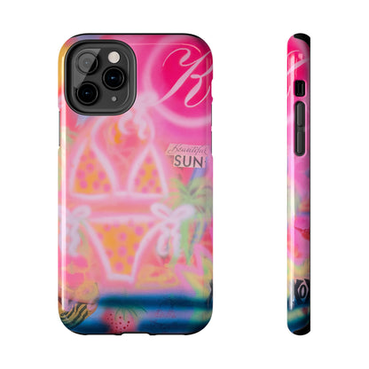 "santa monica strawberry" airbrush iPhone case