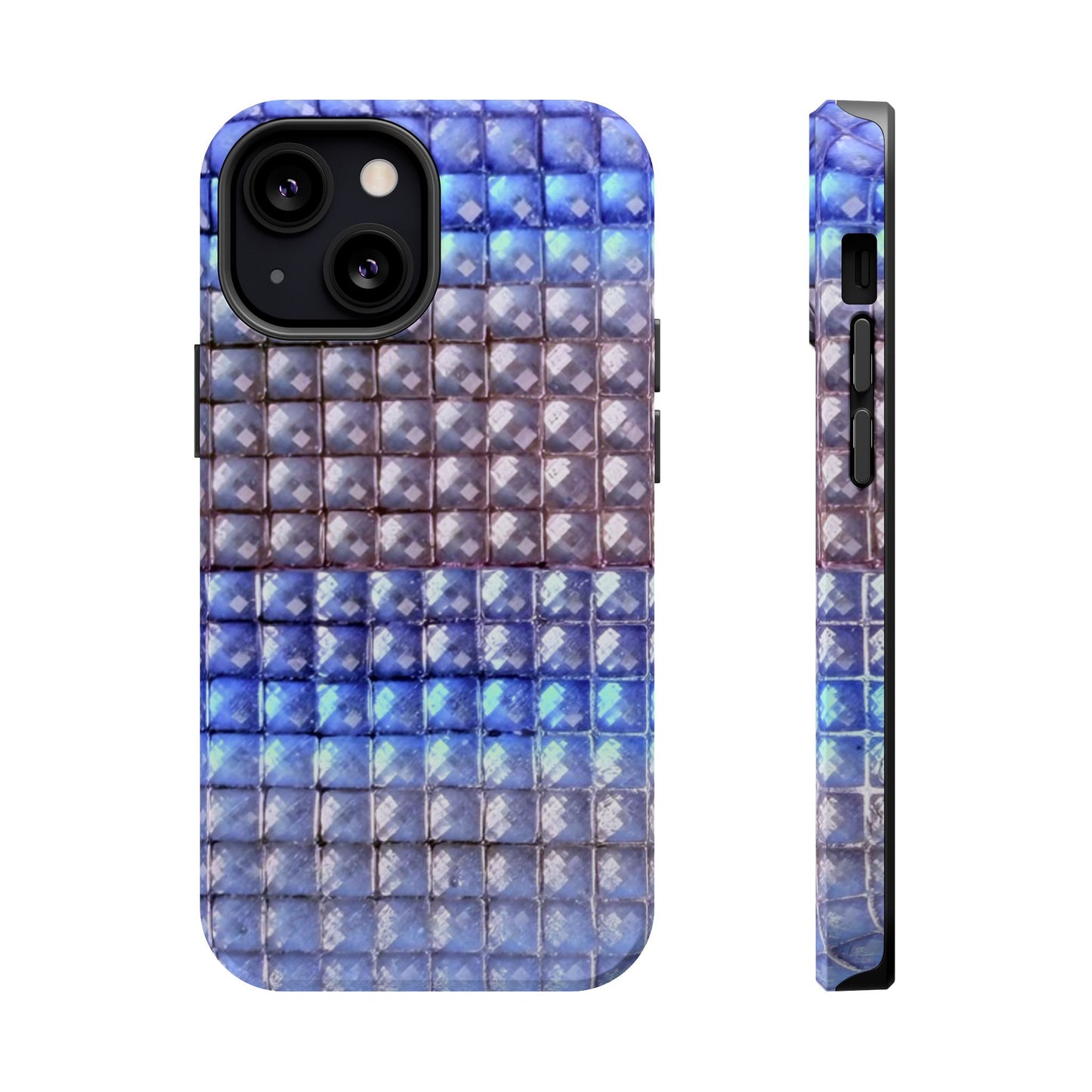 MagSafe "blue studs" airbrush iPhone case