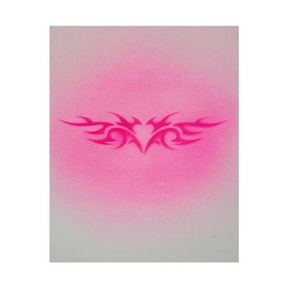limited edition "trampstamp" airbrush rolled print