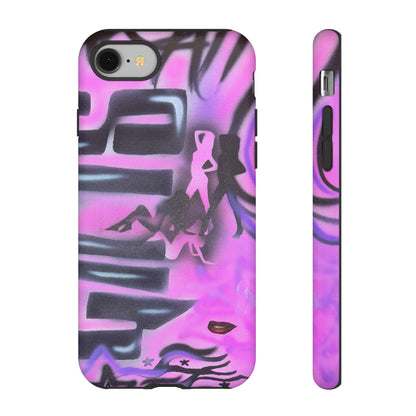 "neon nights" airbrush iPhone case