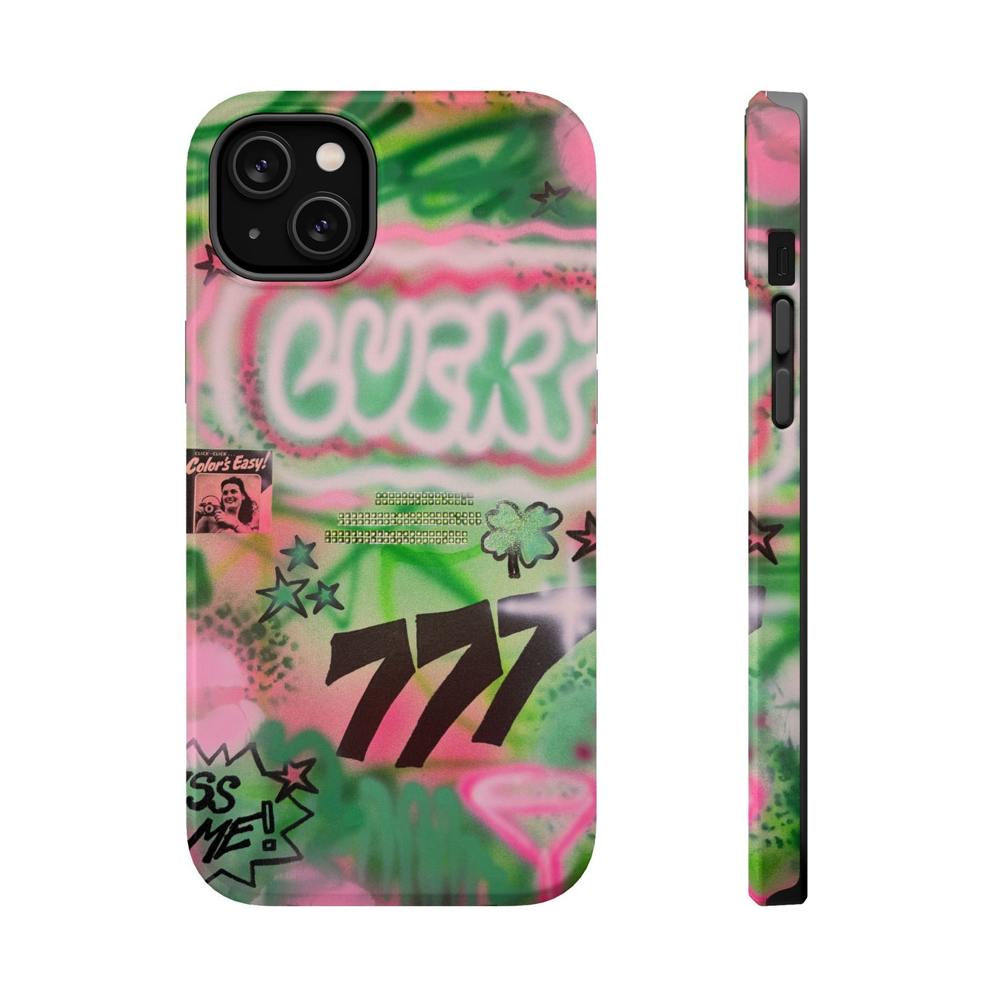 MagSafe "so lucky" airbrush iPhone case