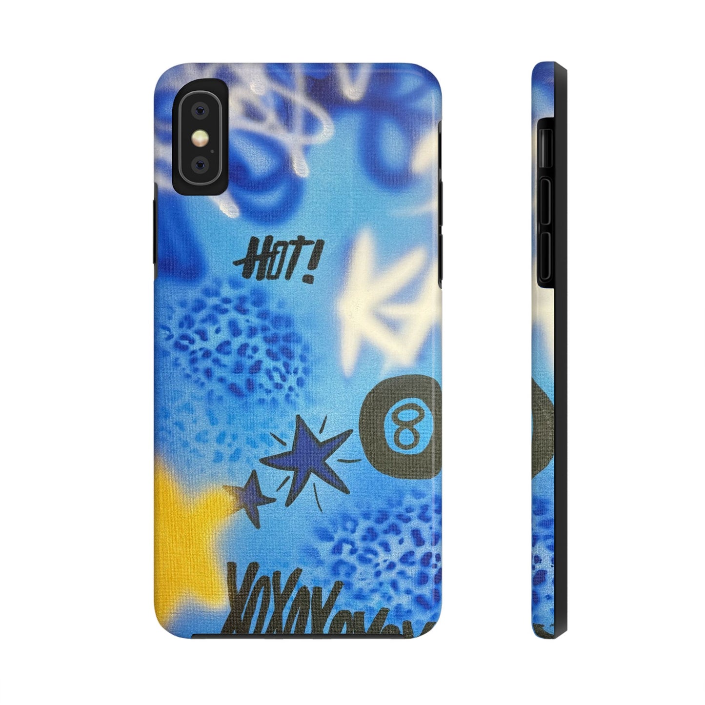 "brilliant blues" airbrush iPhone case