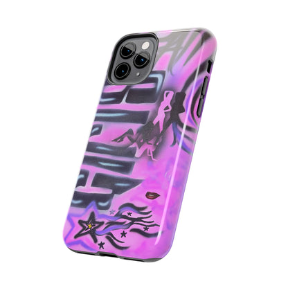 "neon nights" airbrush iPhone case