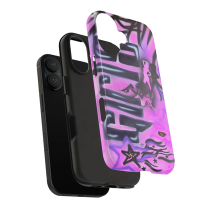 "neon nights" airbrush iPhone case