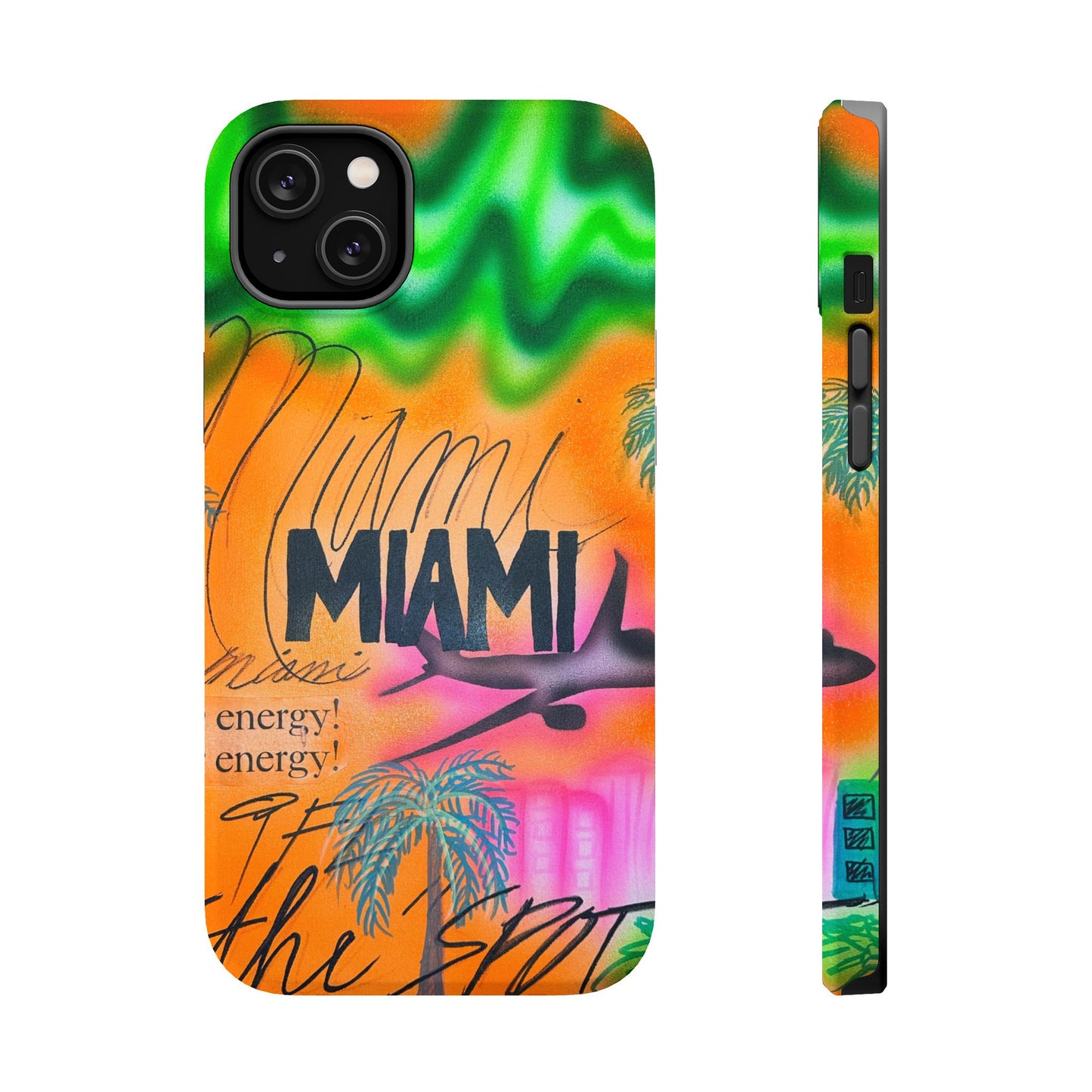 MagSafe "miami, fl" airbrush iPhone case