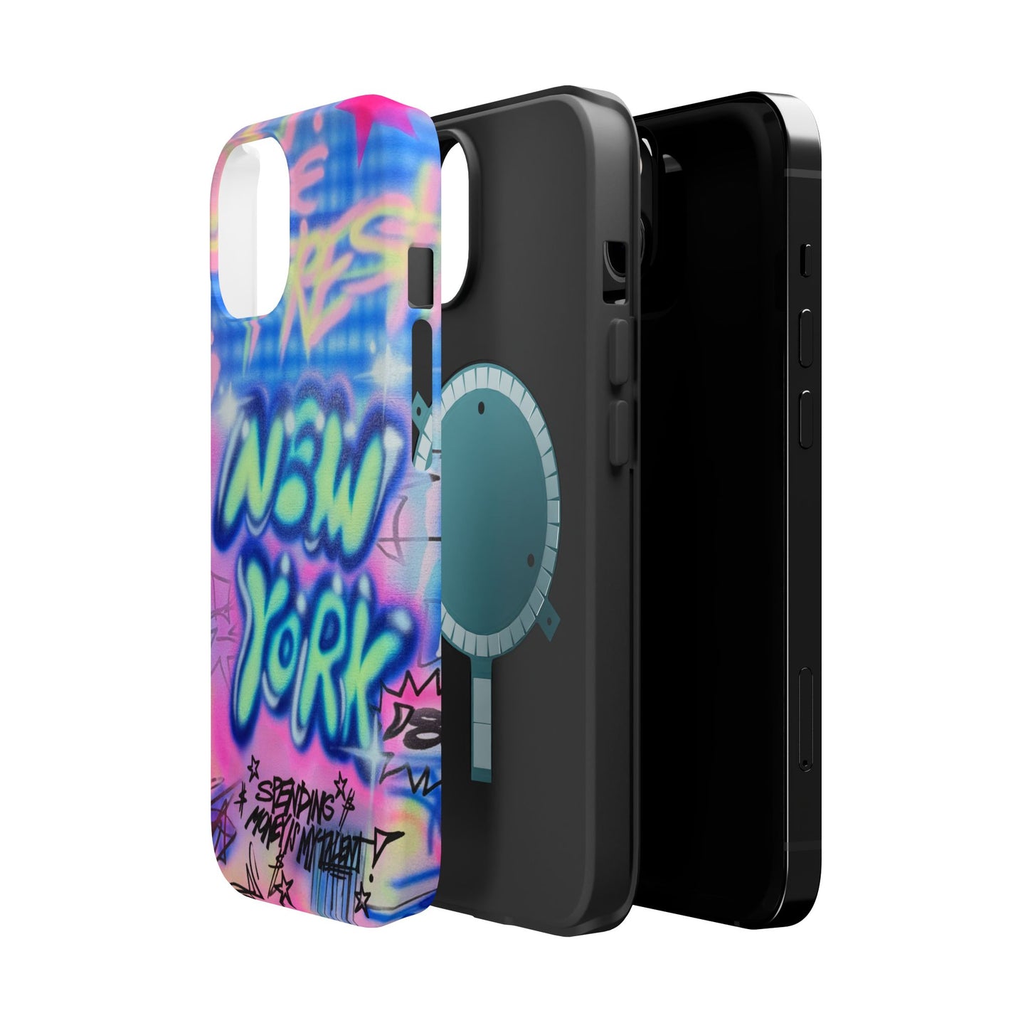 magsafe "spending $$ is my talent" airbrush iPhone case
