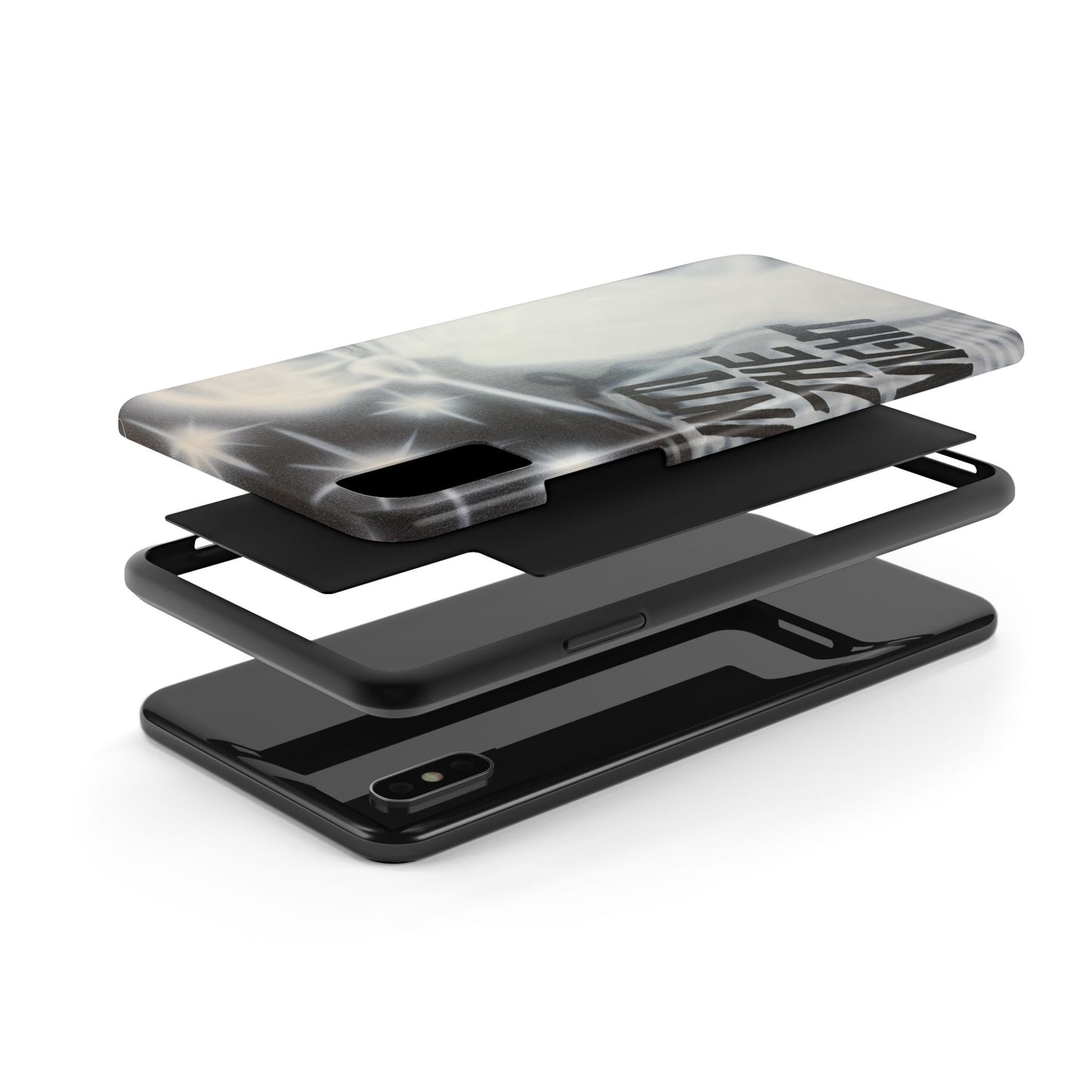"into the night" airbrush iPhone case