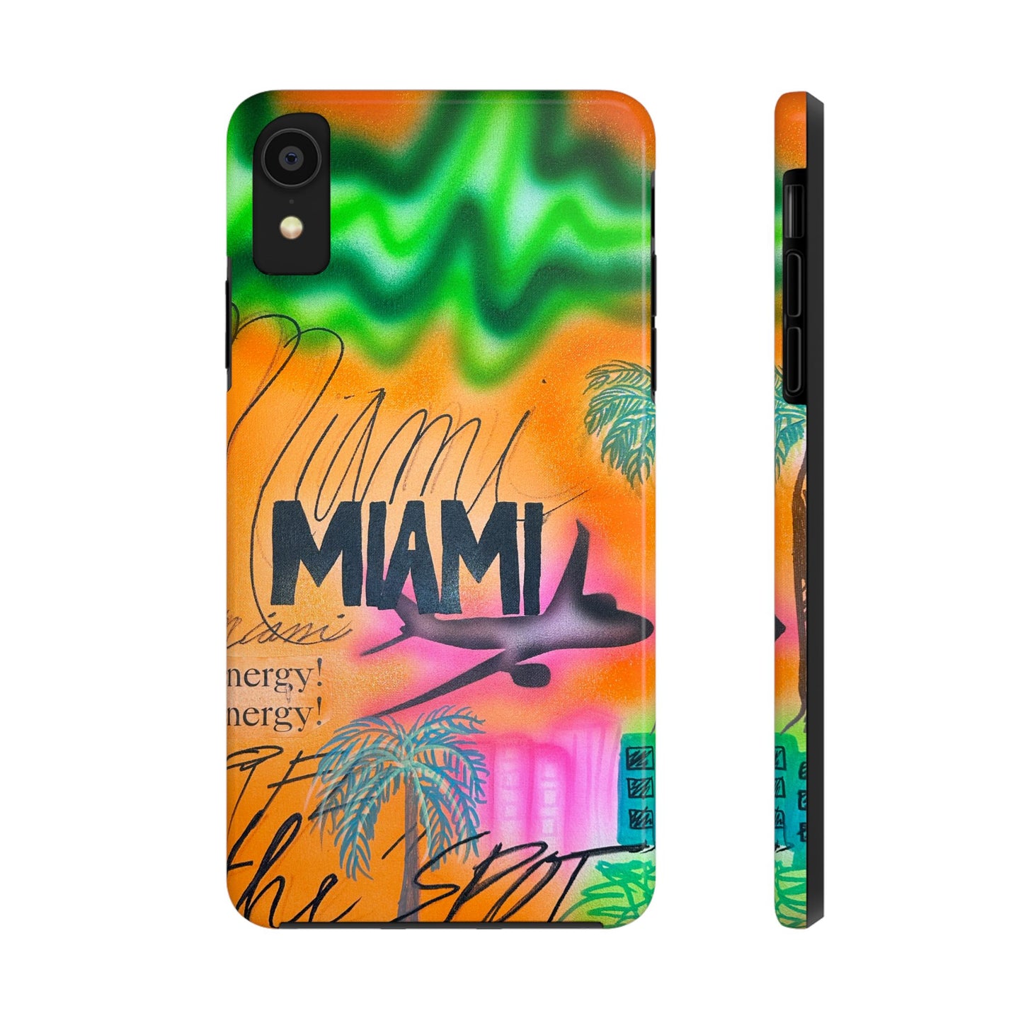 "miami, fl" airbrush iPhone case