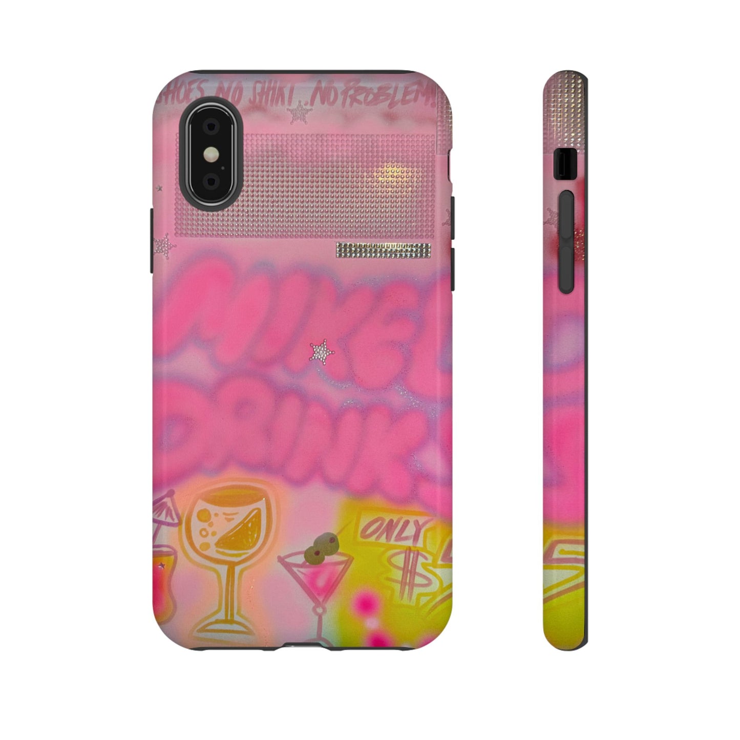 "mixed drinks" airbrush iPhone case