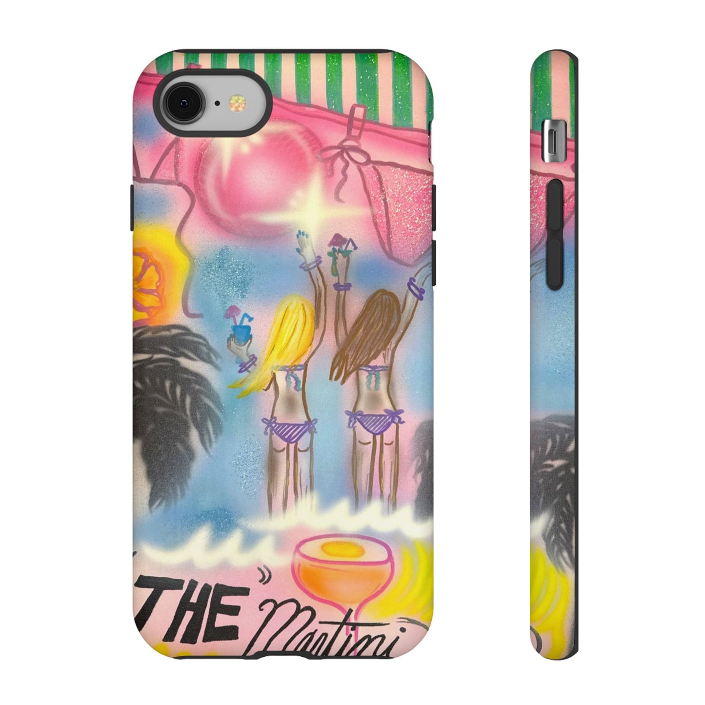 "kinis & tinis" airbrush iPhone case