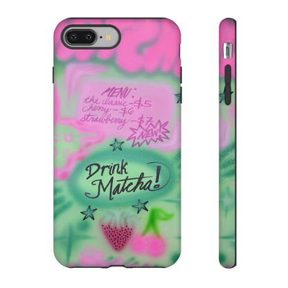 "matcha!" airbrush iPhone case