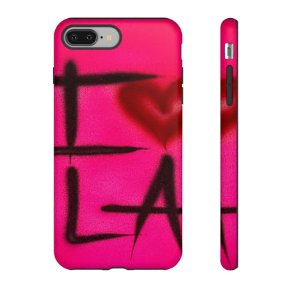 "I <3 LA" airbrush iPhone case