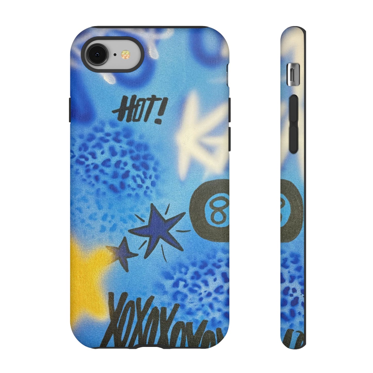 "brillant blues" airbrush iPhone case