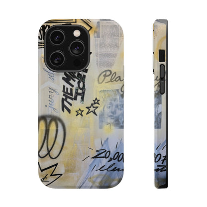 MagSafe "golden glacier" airbrush iPhone case