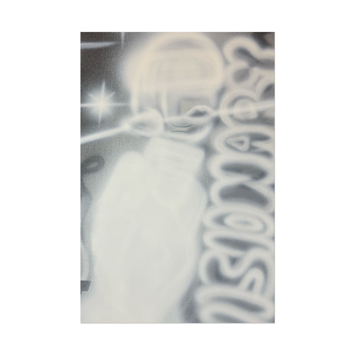 "visionary" airbrush rolled print