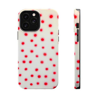 MagSafe "vanilla cherry polka dot" airbrush iPhone case