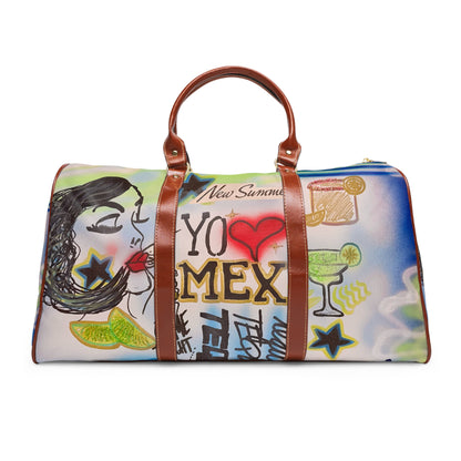 "salted lime" airbrush waterproof travel bag
