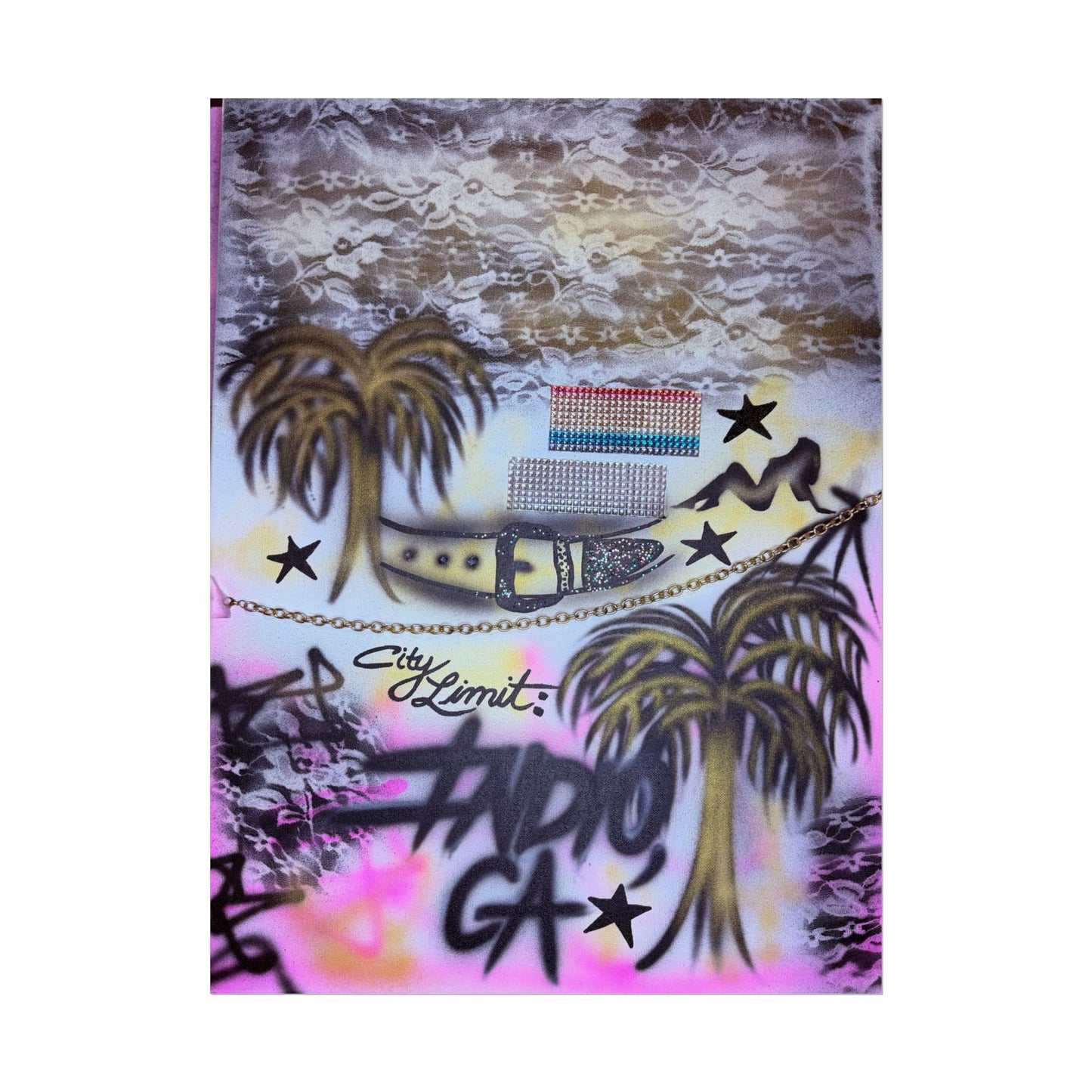"indio, ca" airbrush rolled print