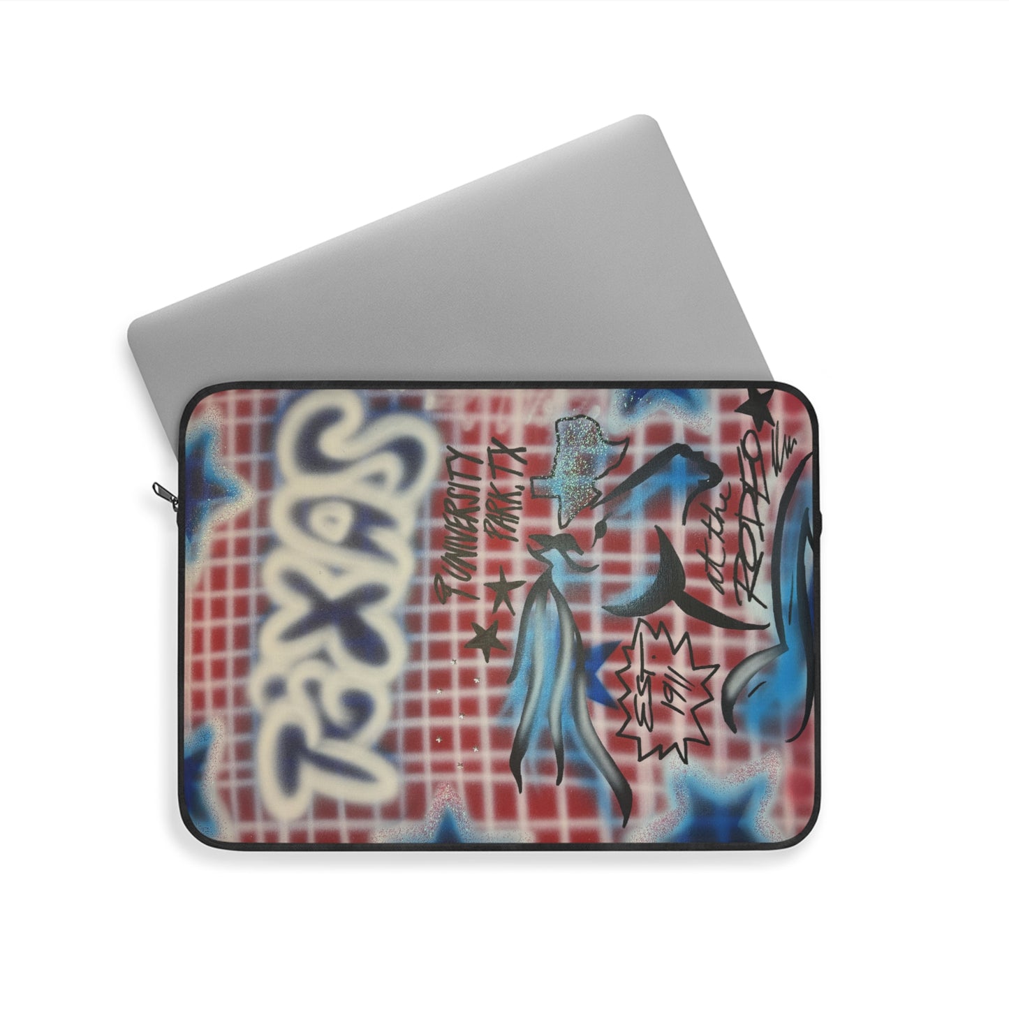 'texas" airbrush laptop sleeve