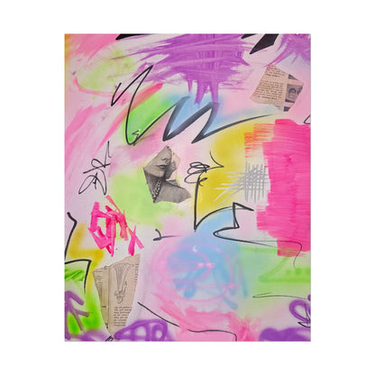 "pastel static" airbrush rolled print
