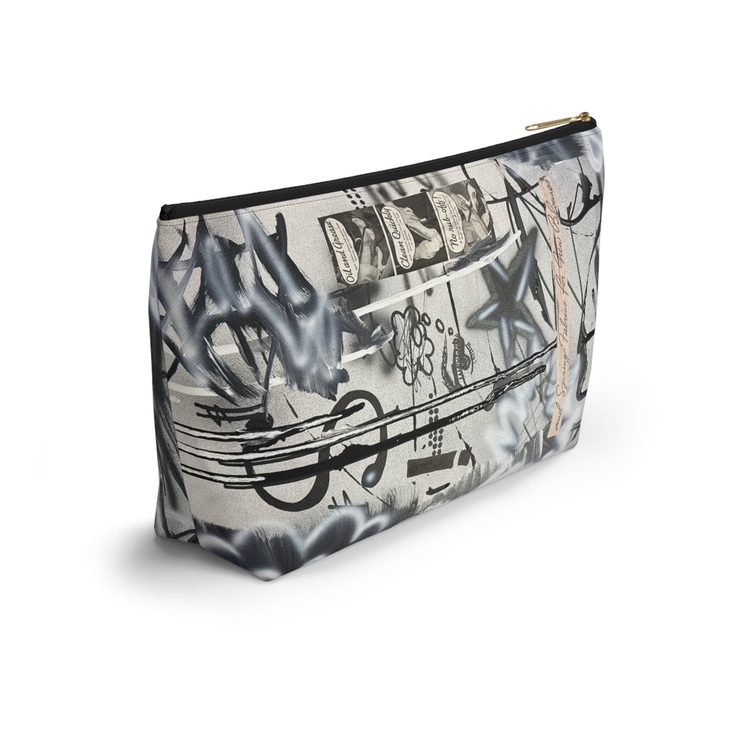 "monochrome mood" airbrush makeup pouch