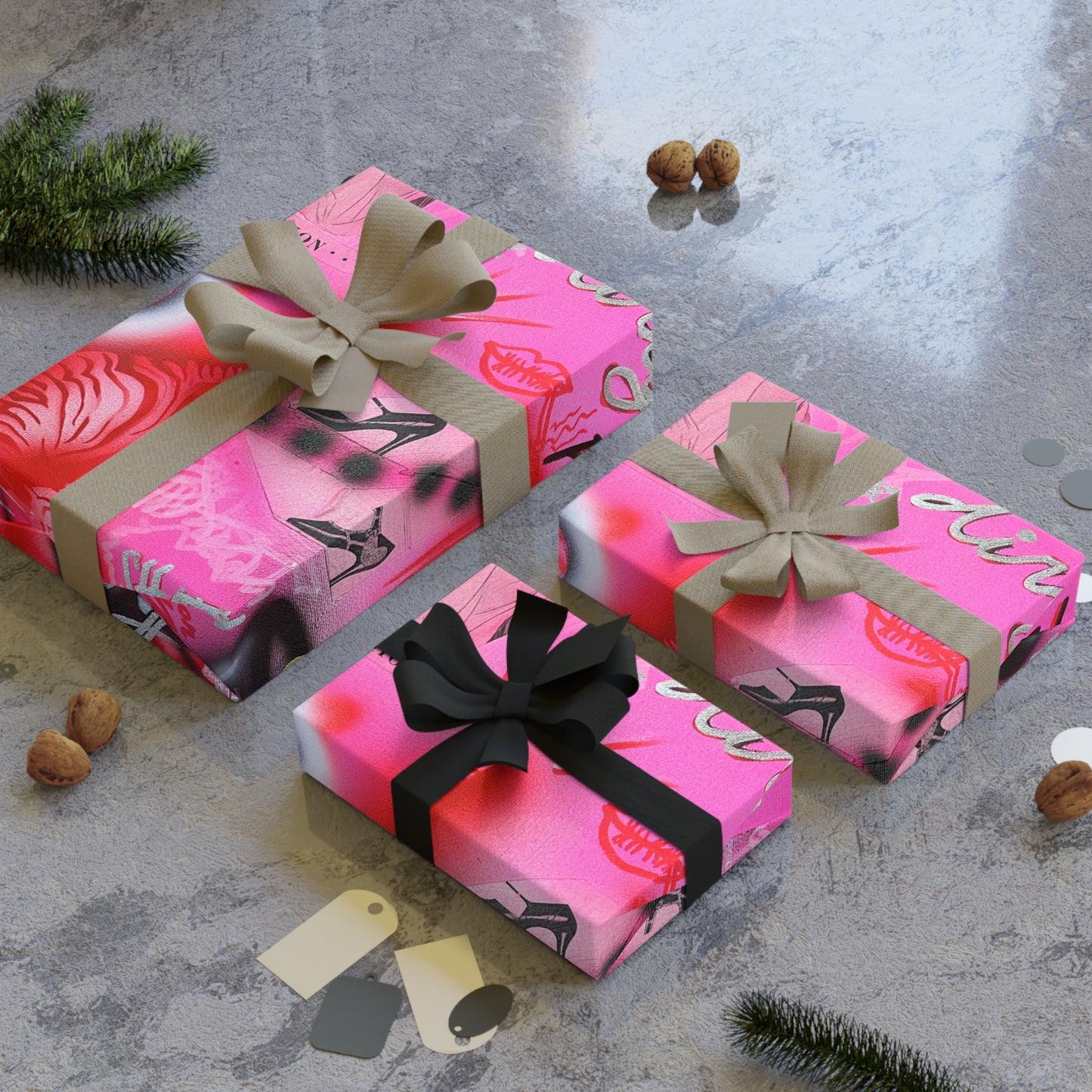 "extra dirty, plz" airbrush wrapping paper