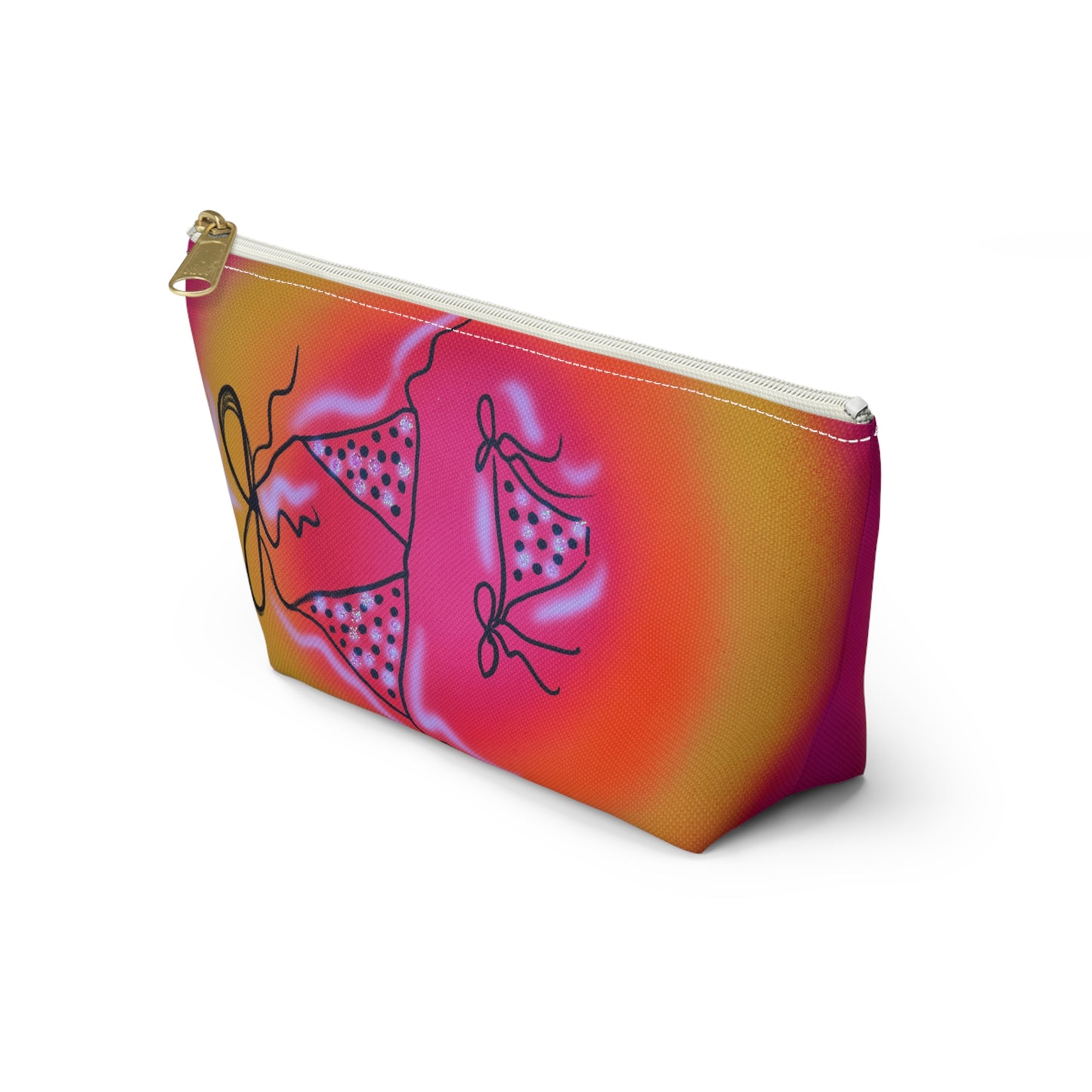 "glitter bikini" airbrush makeup pouch