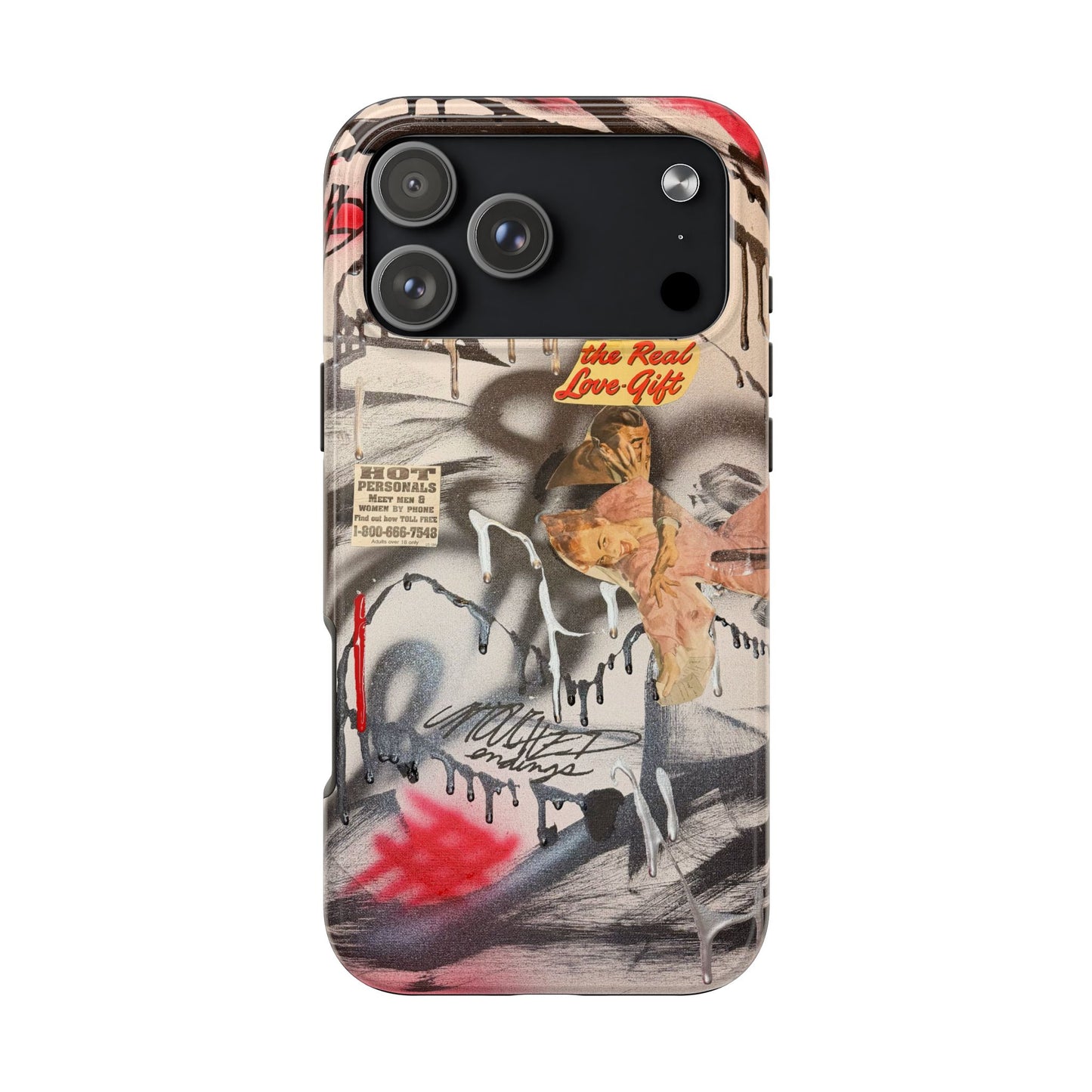 "real love" airbrush iPhone case