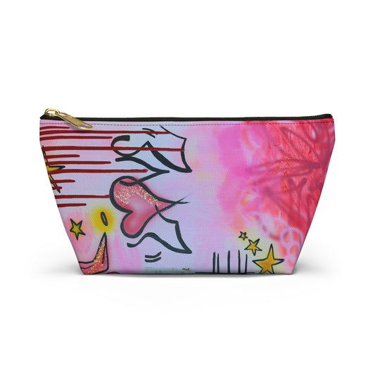 "cherry luvr" airbrush makeup pouch