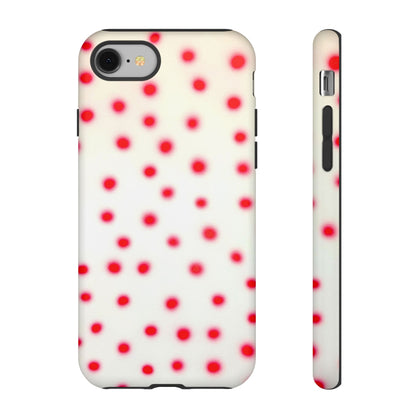 "vanilla cherry polka dot" airbrush iPhone case